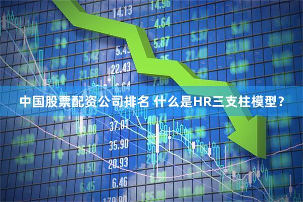 中国股票配资公司排名 什么是HR三支柱模型？